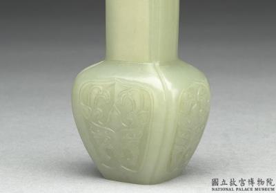 图片[3]-Jade vase with animal-mask pattern, Qing dynasty (1644-1911)-China Archive